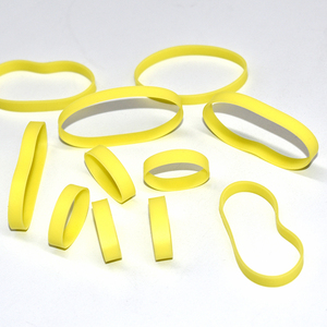 Élastique jaune <span class=keywords><strong>transparent</strong></span> élastique personnalisé bandes de <span class=keywords><strong>silicone</strong></span> pur pour l'argent bureau école maison - Product Image 5