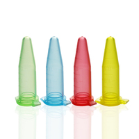 Tube de microcentrifugation en plastique de laboratoire à prix abordable, 1,5 ml, avec couvercle connecté