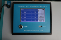 HVHIPOT Portable SF6 Testeur de point de rosée de pureté de gaz SO2 H2S CO HF Détecteur de gaz GDSF-311WPD