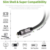 Câble audio numérique coaxial à fibre optique Ultra Premium 1M-30M mâle à mâle pour haut-parleurs 1.5M 2M 3M 5M 10M 15M 20M 25M