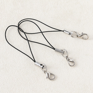 Correa para Teléfono con Cierre de Mosquetón Metálico Negro, Cordón Resistente para Accesorios Móviles, Uso Promocional - Product Image 1