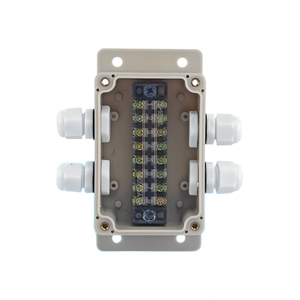 100x68x50mm <b>Waterproof</b> Junction <b>Box</b> Two-in-two-out 15A Terminal Block PG9 Cable Gland Enclosure Terminal <b>box</b> - Product Image 1