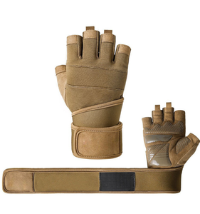Gants de fitness unisexes en polyester à demi-doigts pour la musculation, les sports de plein air, antidérapants, résistants à l'usure, respirants - Product Image 1