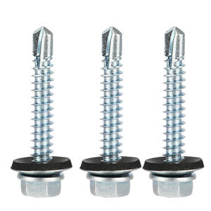 나사 패스너 맞춤형 아연 도금 지붕 나사 M4.8 M6.3 육각 와셔 헤드 나사 - Product Image 5