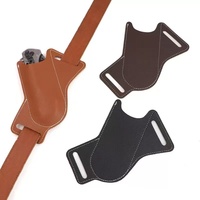 Étui pliable pour couteau de camping en PVC et cuir, housse de protection durable pour couteau de poche, pochette de rangement pour couteau