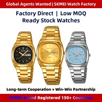 Reloj de Cuarzo SKMEI 2420 con Esfera Cuadrada, Correa de Acero Inoxidable, para Hombre, Estilo Casual, Personalizable con OEM