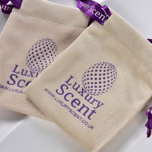 Sacs cadeaux en velours à fond rond de luxe, pochette en velours recyclable pour bijoux, emballage élégant pour colliers - Product Image 4