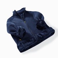 Fabricants de vêtements personnalisé de haute qualité hiver polaire épaissie Cardigan chaud sweat décontracté femmes à manches longues veste