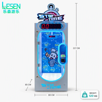 Máquina de Juego de Habilidad con Temporizador Digital Operada por Monedas, Desafío de la Suerte de 10 Segundos para Centros Comerciales y Salas de Juegos, con LED de Neón