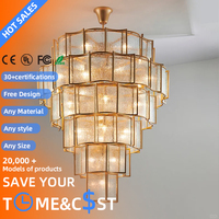 Lustre en verre d'art moderne de luxe, style nordique, lumière de ciel étoilé, télécommande, forme ovale, restaurant, luxe, LED haute