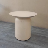 Table basse ronde moderne en béton GRC, table à thé en fibrociment, table d'appoint pour l'intérieur, l'extérieur, la cuisine, les meubles d'hôtel