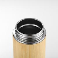 Botol air bambu dalam baja tahan karat dinding ganda 500ml/botol teh bambu/botol minum bambu