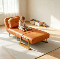 Canapé-lit multifonctionnel avec dossier réglable en six positions, matelas épaissi peu encombrant, pliage facile, idéal pour salon et salle à manger modernes