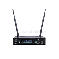 Système de micro sans fil double portatif LG-780DSP 2 canaux avec rétroaction et écho, UHF 600-690 MHz, véritable diversité, pour scène, église, conférence