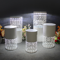 Support de fleurs lumineuses ajouré, fournitures de mariage en gros pour la décoration du Guide routier