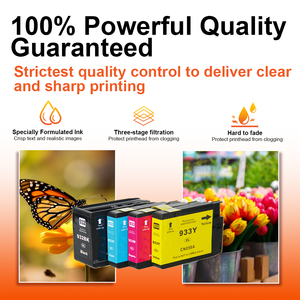 Topjet 932XL <span class=keywords><strong>933XL</strong></span> 932 933 Cartouche d'encre couleur Compatible pour imprimante HP HP932 HP933 Officejet 7610 7510 7110 6100 6700 - Product Image 4