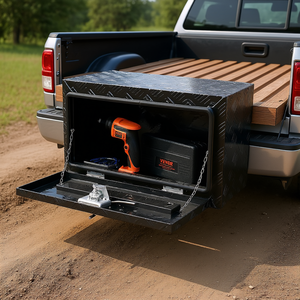 Caja de Aluminio para Camioneta Vevor, Tipo Diamante, 24 x 12 x 14 Pulgadas, Almacenamiento Bajo Carrocería con Cierre de Manija en T, Accesorio para Camioneta - Product Image 2