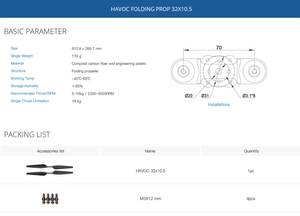 32x10 pièces de rechange de Drone à hélice résistant à l'usure 2 lames CW CCW 28 pouces hélice Rayi buse de Drone en Fiber de carbone <span class=keywords><strong>Flynova</strong></span> <span class=keywords><strong>Pro</strong></span> GS - Product Image 6