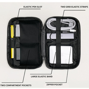 Travel Universal <strong>Cable</strong> Cord Organizer <strong>Bag</strong> Electronics Accessories Charger <strong>Bag</strong> - Product Image 5