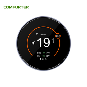Comfurter <span class=keywords><strong>Nest</strong></span> Redondo Tipo de anillo doble Aire acondicionado inteligente WiFi Modbus Termostato de bomba de calor inalámbrico programable - Product Image 2