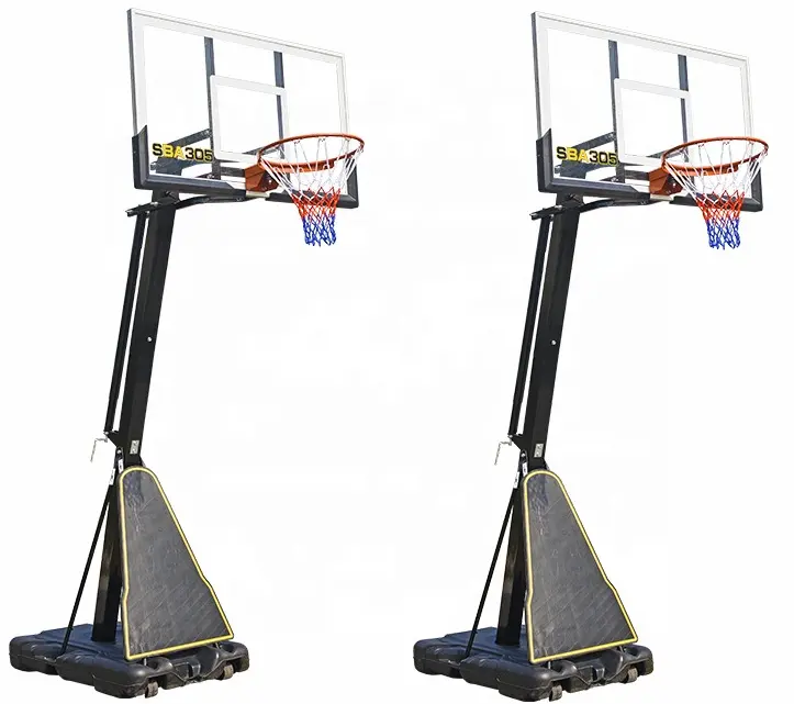 Professional Basketball Dunk Outdoor Heavy Duty Adjustable Height Basketball System