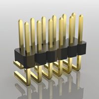 Connecteur à broches courbées en nylon de 2,54 mm PZ254-2-06-W-2.5 90 degrés mâle IP20 pour appareils électroménagers intelligents