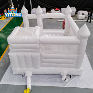 Trắng nhà bị trả lại nóng bán lớn trẻ em nhảy Inflatable nhà bị trả lại chất lượng cao vật liệu PVC Inflatable lâu đài nhảy - Product Image 2