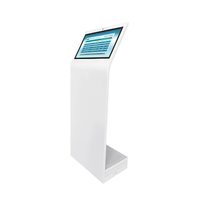 Écran tactile interactif lcd, machine d'interrogation de la queue de l'écran Horizontal sur pied