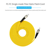 Cordon de raccordement en fibre optique monomode de qualité télécom FC-FC, flexible pour intérieur, FTTH, 3m, 5m, 10m, garantie 1 an, 1310/1550nm