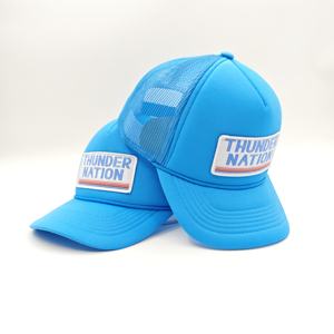 Casquettes de camionneur 5 panneaux personnalisées avec logo brodé, impression 3D en relief, en mousse et maille, pour l'hiver, le cyclisme en extérieur, la mode et la plage - Product Image 4