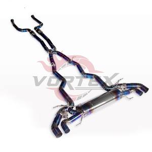 Sistema de Escape Catback Vortex Blue Titanium para BMW M760Li G12 6.6T V12 2018-2024, Valvetronic Performance, Sin Sonido de Dron, Kit de Carreras - Product Image 3