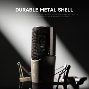 GAM-ZX80 Grande Diafragma Condensador Microfone Gravação Qualidade Vocais e Instrumentos Usando Cardioid Metal Shell Entrevista Mic - Product Image 5