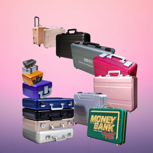 Estuches de transporte de aluminio para pantalla de pasatiempo de PC, estuche rígido con espuma, estuches de herramientas de aluminio para trabajo en red, juego de cajas de herramientas manuales - Product Image 1