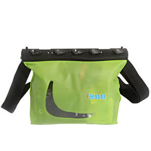 Tteoohl Bolsa impermeable para teléfono de 13 pulgadas con bolsillo para teléfono móvil para natación, buceo, flotación, correa desmontable unisex - Product Image 4