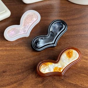 DOWELL estilo coreano Irregular corazón acetato pinza para el cabello cara enmarcado Clip para mujeres lado <span class=keywords><strong>Snap</strong></span> pelo garra flequillo accesorios para el cabello - Product Image 2