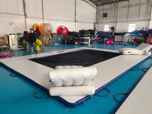 Plataforma Flotante Inflable de 2m de Profundidad para Exteriores, Piscina Marina con Red de Protección Contra Medusas, Malla de Vinilo para Uso Residencial en Yates - Product Image 6