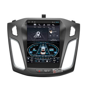 Gerllish 10.4 "Tesla เครื่องเล่นดีวีดีมัลติมีเดียติดรถยนต์, เครื่องเล่นดีวีดีจีพีเอสสำหรับรถยนต์ฟอร์ดโฟกัส3 2012-2017วิทยุสเตอริโอ - Product Image 1