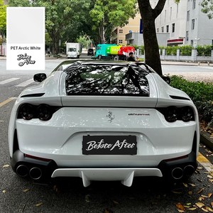 Super Crystal Piano blanco PET Car Wrap película de vinilo PVC coche vinilo pegatina Aire Libre Película autoadhesiva - Product Image 6