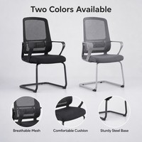 Chaise de bureau ergonomique moderne à dossier haut pivotante et réglable en hauteur, avec dossier en maille respirante, pour cadres