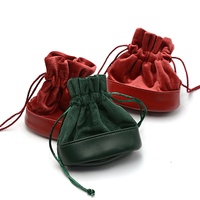 Sacs à bijoux en velours portables en gros avec cordon de serrage pour bagues, boucles d'oreilles, accessoires, rangement, sacs cadeaux personnalisés avec logo