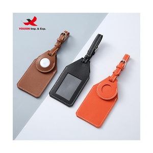 Hot Selling Durable Travel Suitcase <b>ID</b> <b>Tag</b> Portable PU Leather Solid Color Luggage <b>Tag</b> - Product Image 2