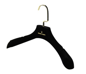 Factory Wholesale Velvet <strong>Clothes</strong> Hanger Making Machine <strong>Black</strong> Velvet Rack &amp; <strong>Rail</strong> - Product Image 1