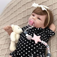 Boneka Bayi Reborn 3D Elijah 18 Inci, Dilukis Tangan, Mirip Asli, Mainan Lembut, Boneka Fashion untuk Hadiah Ulang Tahun Anak