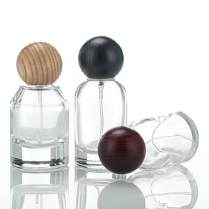 Round Clasp <b>Perfume</b> Empty Bottle Thick Bottom Crystal White Glass Bottle 30ml Sample Spray Bottle Fine Mist Refillable <b>Container</b> - Product Image 2