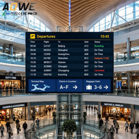 Écran LED couleur intérieur ultra-fin fixe P1.5 P3.9 P2.6 P2.9 avec CMS SDK pour mur vidéo publicitaire dans les aéroports et les magasins