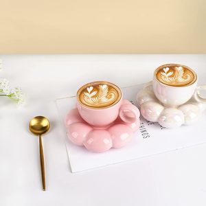 Creatieve Schattige 7Oz Keramische Beker Met Zonnebloem Coaster Porselein Vaatwasser Magnetron Veilig Voor Thee Latte Melk In Kantoor Of Thuis - Product Image 4