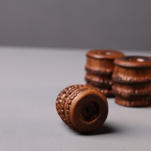 Bamboo Root Incense Holder Retro Lacquer Religious Use Luxury Style Each One Unique Size Shape - Product Image 4