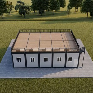 Maison conteneur en acier JHCE1, design moderne et respirant, ossature portique, panneaux sandwich, maisonnette préfabriquée pour usage extérieur, garantie 1 an - Product Image 6