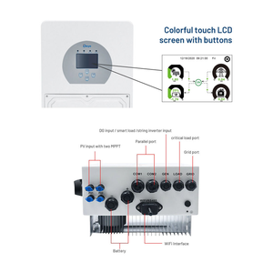 Deye SUN-<span class=keywords><strong>30K</strong></span>-SG01HP3-EU-BM3 Drie Fase 30kw Hybride Zonne-Energie Omvormer Voor Zonnestelsel - Product Image 3