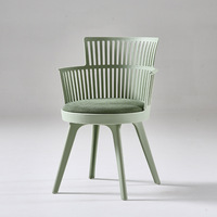 Chaises de fête en plastique robustes, rembourrées, à dossier haut, pour salon, café et salle à manger